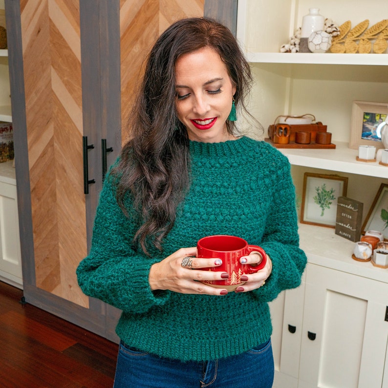 Macchiato Crochet Sweater Instant Download PDF Pattern XS to Etsy