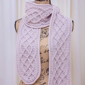 Infinity Scarf with Infinity Crochet An exciting, new, and innovative easy way to create stunning crochet cables Crochet Pattern image 5