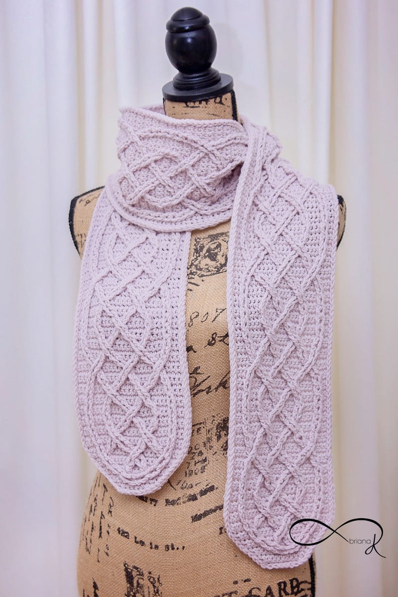 Infinity Scarf with Infinity Crochet An exciting, new, and innovative easy way to create stunning crochet cables Crochet Pattern image 5