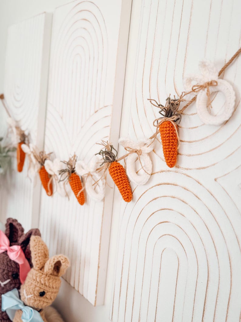 CROCHET PATTERN + VIDEO Bunny Crochet Garland Pattern | Easter Bunny ...