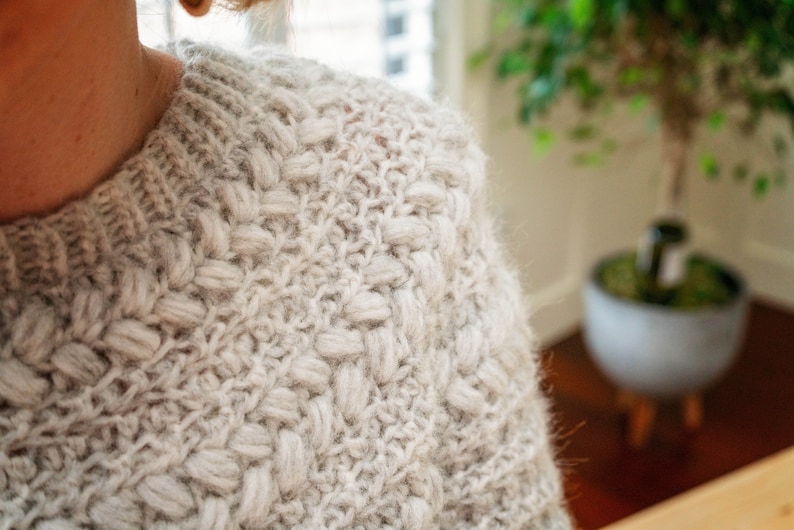 Macchiato Crochet Sweater Instant Download PDF Pattern, XS to 5X Crochet Pattern, Fall & Winter Wear Fashion image 7