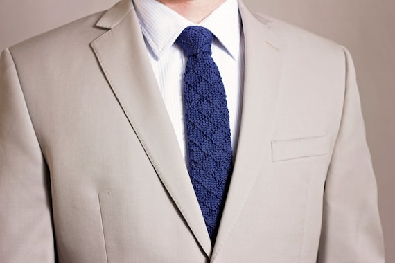 KNIT PATTERN Bradford Knit Pattern Men's Tie, Knit Men's Tie, Necktie - Bradford Design, Men's Business Attire Accessory, Easy to Knit