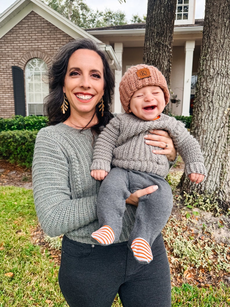 CROCHET PATTERN + VIDEO Autumn Wheat Crochet Baby to Child Sweater Pattern Sizes. Easy Crochet Pattern & Beginner Friendly - Crocheted Flat image 6