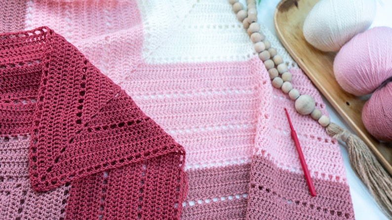 Pretty in Pink Triangle Crochet Pattern image 10