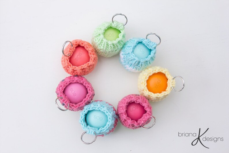 EOS Lip Balm Crochet and Knit Holder Pattern Instant Download Etsy