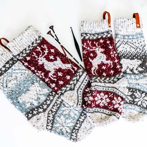 CROCHET PATTERN Polar Bear Stroll Crochet Stocking Pattern Plus Charts ...