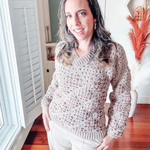 CROCHET PATTERN + VIDEO Crochet Granny Square Cardigan & Sweater Pattern in Sizes xs to 5X and Includes a Video Tutorial + Charts