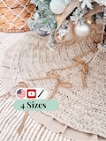 CROCHET PATTERN + VIDEO Wheat Stitch™ Crochet Tree Skirt Cozy Handmade Christmas Decor, Heirloom Quality, Farmhouse Chic Holiday Accent