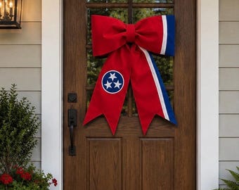 Tennessee State Flag Inspired door Bow