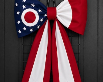 Ohio State Flag Inspirerad Rosett
