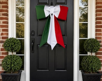 Italy Flag Door Bow