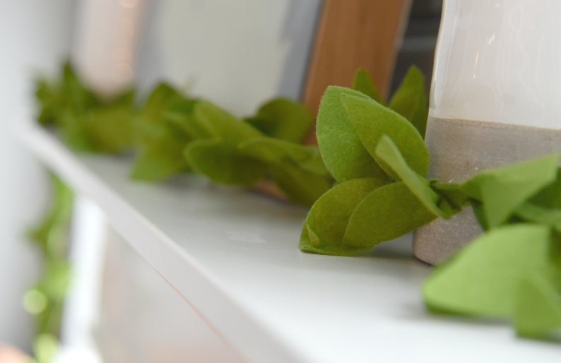 Felt Greenery 8 Feet Etsy
