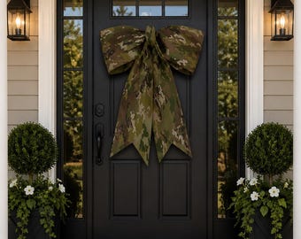 Oversized Camouflage Bow