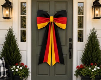 German Flag Inspired Bow