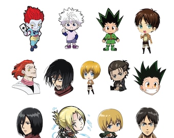 12 + ontwerpen | Animebundel SVG digitale download | Japanse SVG | | Anime silhouet SVG | Anime-personage | Kawaii-svg | Anime-svg-pakketten