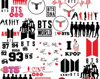 BTS Arirang Tour 2026 SVG Bundle | K-Pop Concert Fan PNG | Signature Style Designs | Cricut Silhouette Digital Download