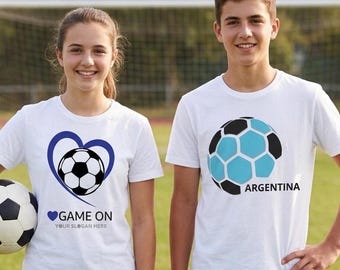 World Cup Football 2026 Shirts Design | Custom Country Flags (Germany, Brazil, Argentina)