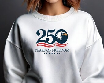 250 Years Freedom SVG | USA Patriotic Eagle Design (Digital Download)