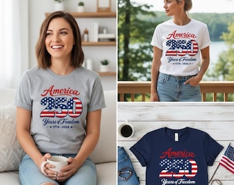 America 250th Anniversary PNG Bundle, Patriotic USA Flag Design (Digital Download)