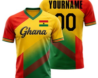 Personalized Ghana 2026 Cup Fan T-Shirt Soccer Jersey – Kids, Youth & Adults