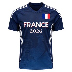 Frankreich 2026 Cup Fan T-Shirt Fußball Trikot - Kinder, Jugendliche & Erwachsene Bild 5