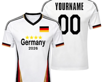 Personalized Germany 2026 Cup Fan T-Shirt Soccer Jersey – Kids, Youth & Adults