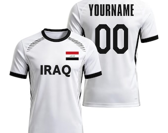 Personalized Iraq 2026 Cup Fan T-Shirt Soccer Jersey – Kids, Youth & Adults