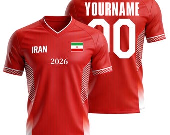 Personalized Iran 2026 Cup Fan T-Shirt Soccer Jersey – Kids, Youth & Adults