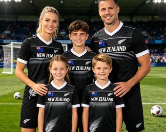 Neuseeland Cup 2026 Fan T-Shirt Fußball - Jersey - Kinder, Jugendliche & Erwachsene