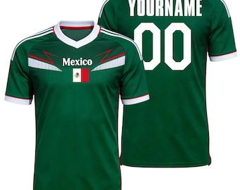 Personalized Mexico 2026 Cup Fan T-Shirt Soccer Jersey – Kids, Youth & Adults
