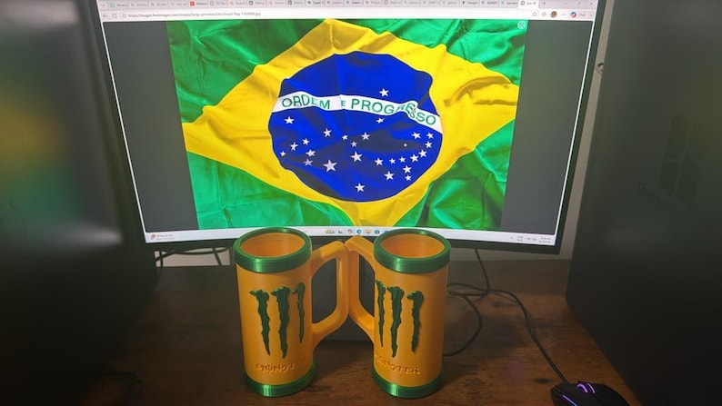 Energy Drink Zubehör Kit | Dosenhalter, Schlüsselanhänger & Dosenöffner | 3D gedrucktes Geschenk Set Bild 6