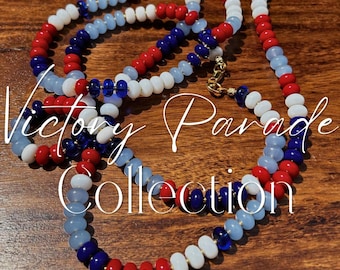 Collier de perles Victory Parade | Bijoux en perles de verre Americana