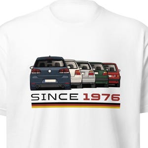 Hot Hatch Evolution Tee, Retro Euro Car Graphic Shirt, Since 1976 T-Shirt