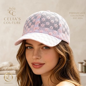 Gorra de béisbol de malla con encaje para mujer, gorra snapback transpirable de verano, gorra hip hop ajustable, gorra trucker de moda, gorra informal para el sol al aire libre
