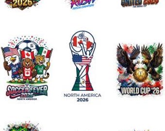 World Cup 2026 SVG Bundle | Soccer Trophy, Football Championship Clipart (Digital Download)