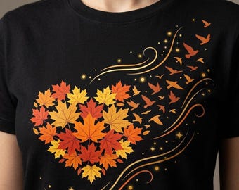 Wildflower & Dandelion Heart PNG Bundle Floral Sublimation Design for T-Shirts, Floating Seeds Clipart, (Digital Download)