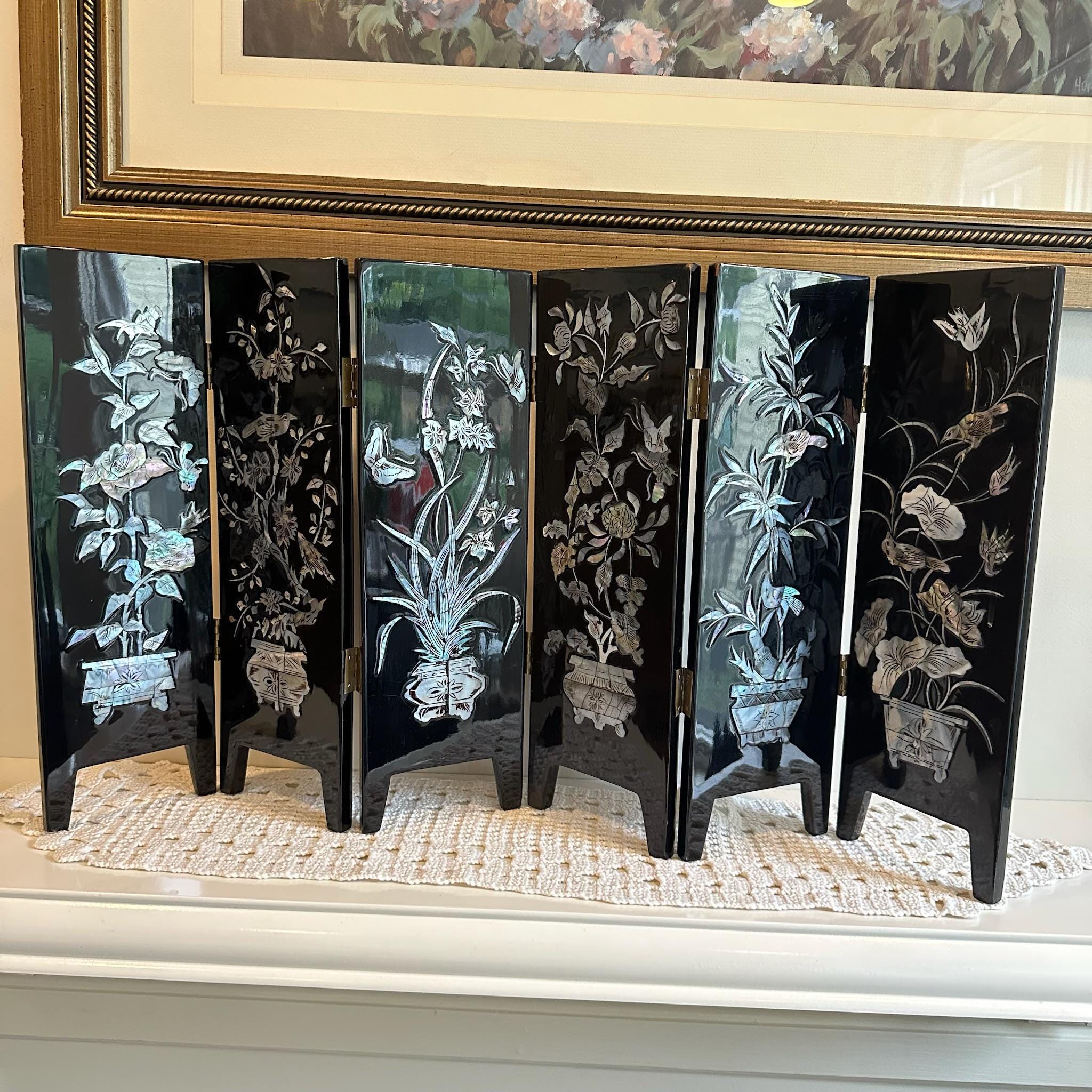 6 Panel Chinese Screen - Etsy