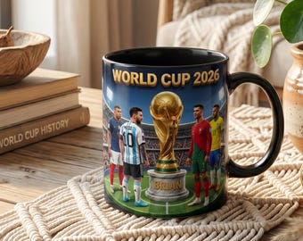 Custom Name Who Is The Champion Personalized Soccer Accent Mug, Soccer Season Mug for Soccer Coach Player Fan, Sport Cup Gift for Him