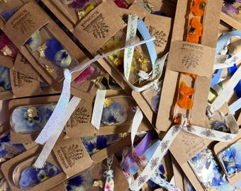 Pressed Flower Acrylic Bookmarks