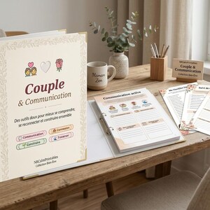 Couple & Communication | 12 Fiches Imprimables | Relation Amoureuse | Mieux Communiquer | PDF Telecharger