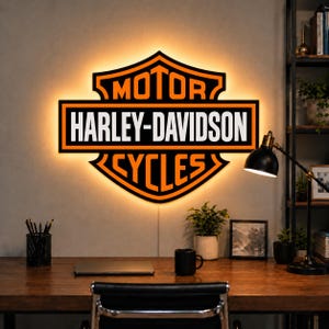 Harley davidson neon - Etsy 日本