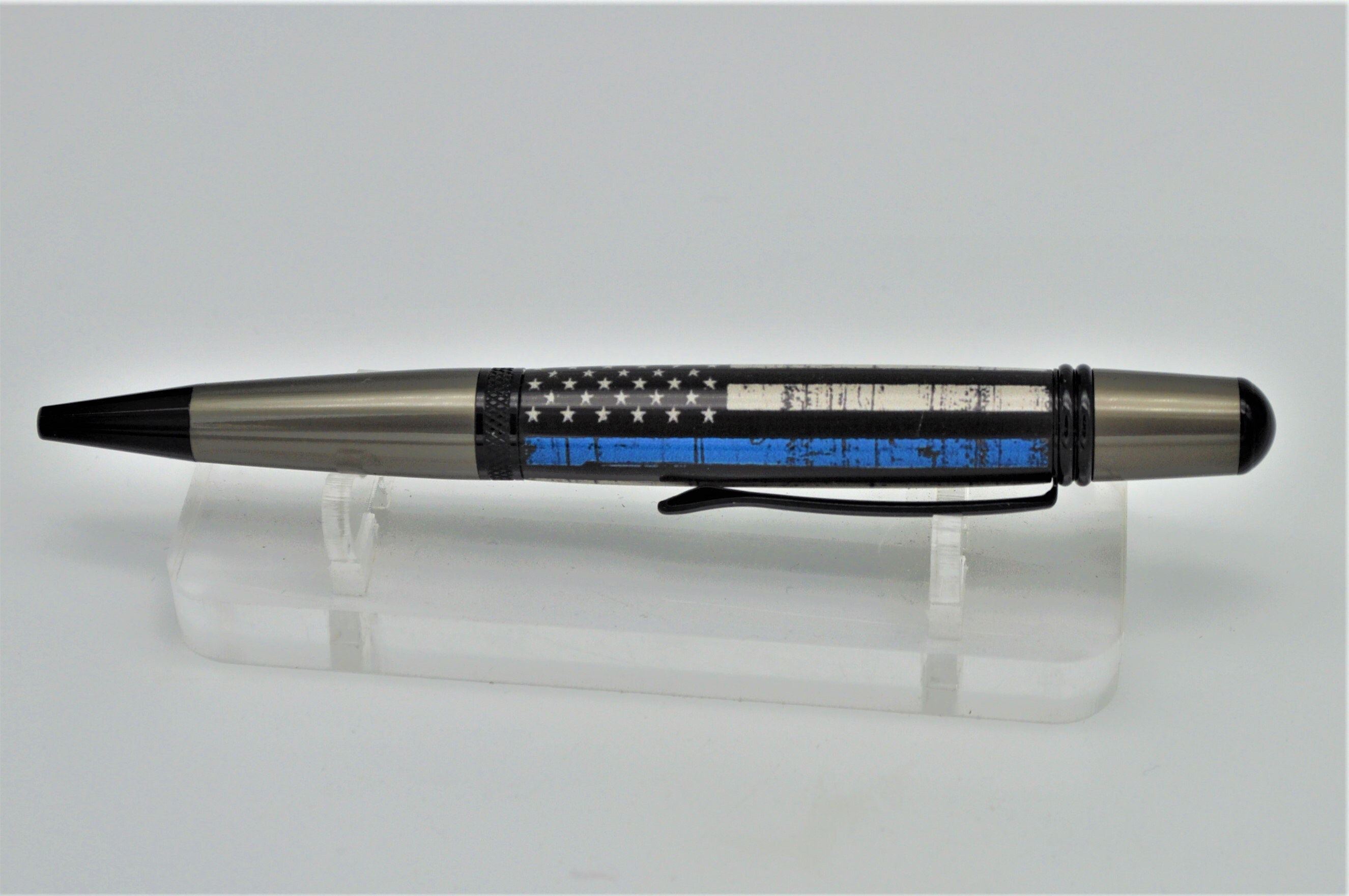 THIN BLUE LINE Law Enforcement Patriotic Flag Pen Ballpoint Etsy