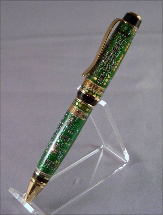 Computer Printed Circuit Board Pen Green Board Cigar Style | Etsy