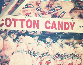 Cotton Candy - 8x10 photograph - fine art print - whimsical carnival photography - vintage - nursery art