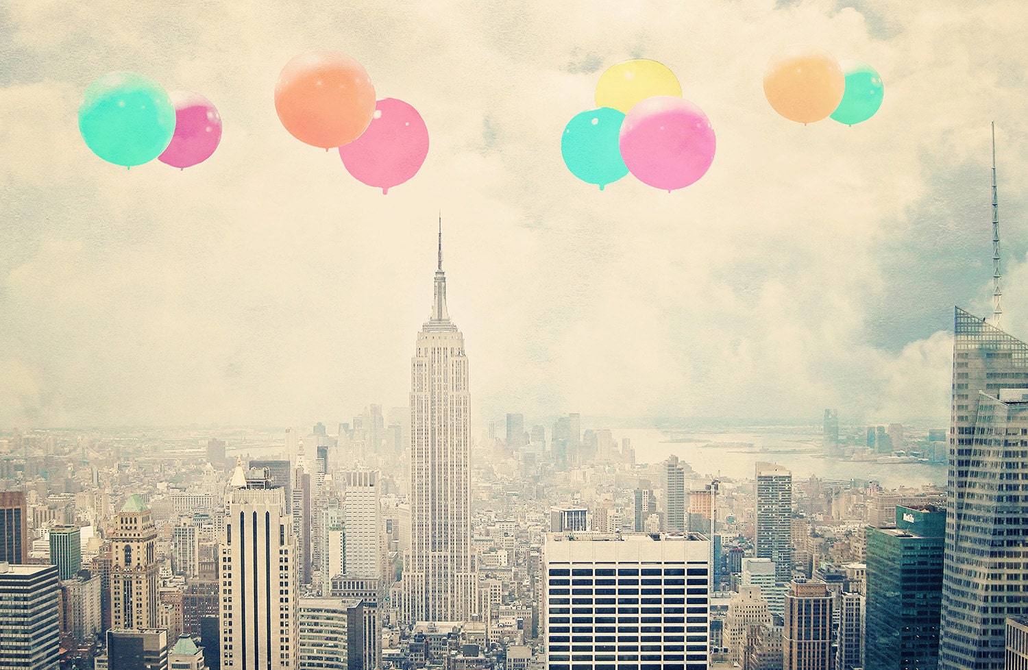 New York Photography Balloons over the City fine art print Etsy