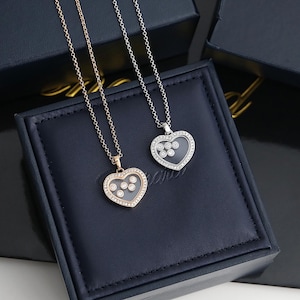 Five Hearts Necklace - Etsy