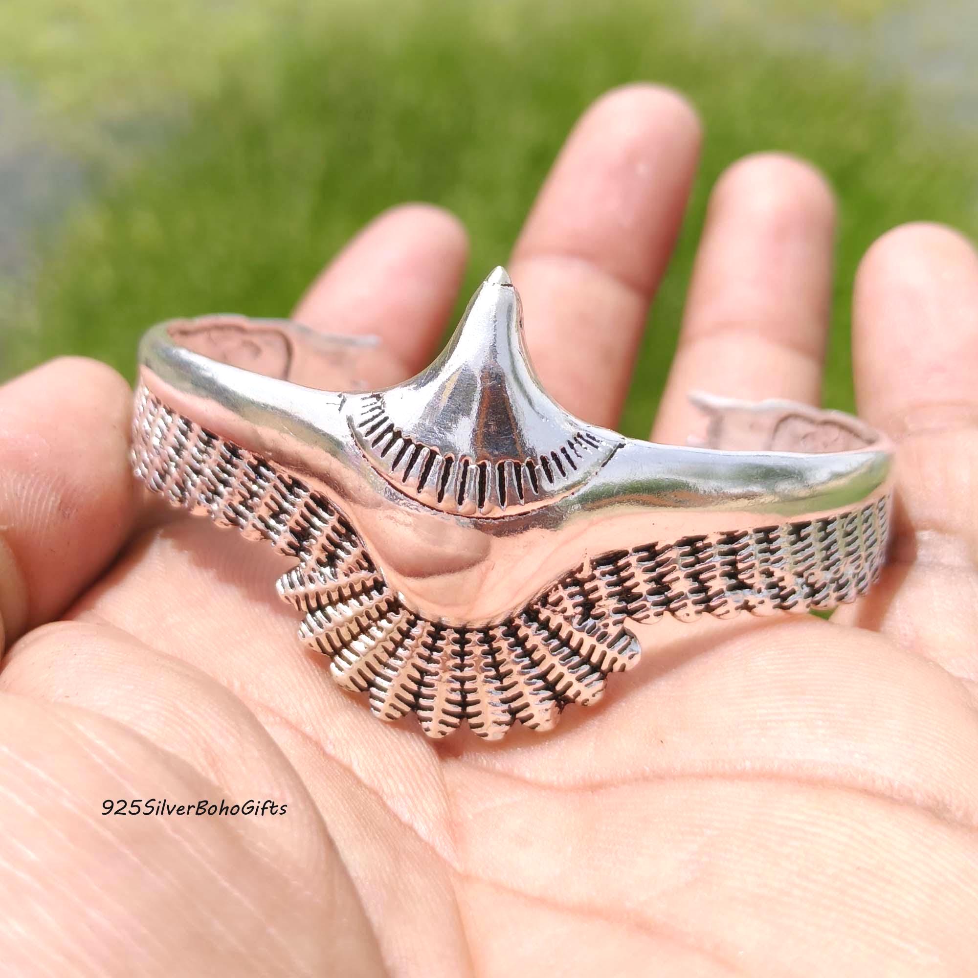 アクセサリー native american eagle head silver bangle native american eagle head silver bangle