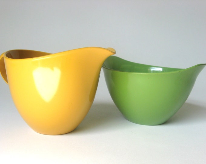 Vintage Oneida Deluxe Melamine Cream & Sugar Set Gold and Etsy