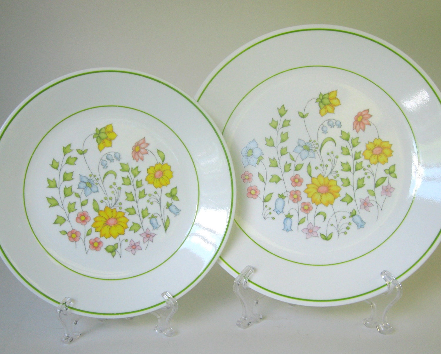 48Pc Corelle Meadow Dinnerware Set for 8 Etsy
