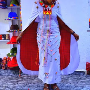 modern maasai dress designs Maxi Dress Maasai by Endelea at WLP  White Label Project